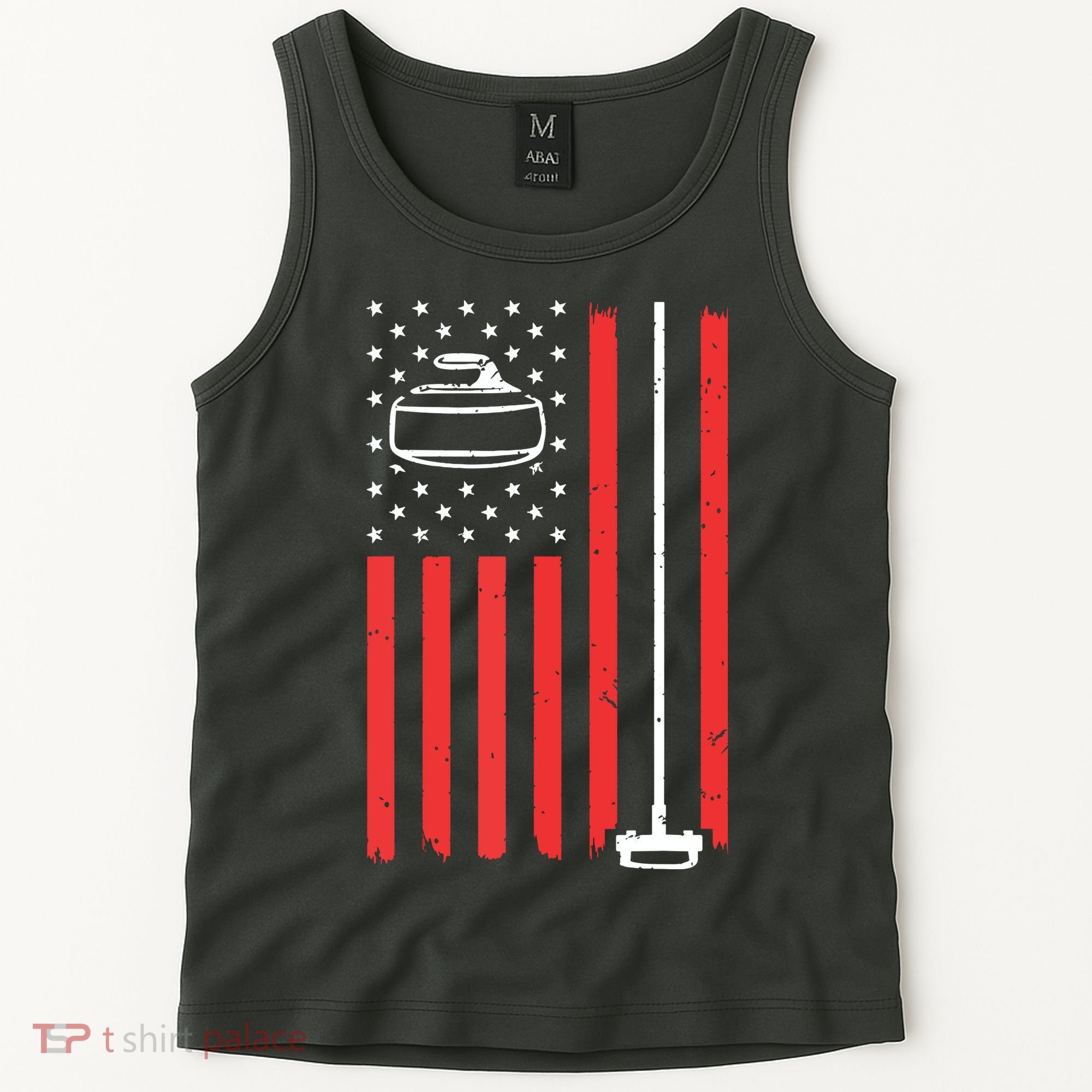 Funny Curling Gift For Men Women Curling Players USA Team Tank Top