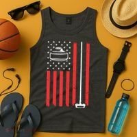 Funny Curling Gift For Men Women Curling Players USA Team Tank Top thumb 4