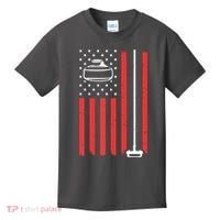 Funny Curling Gift For Men Women Curling Players USA Team Kids T-Shirt thumb 0