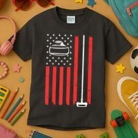 Funny Curling Gift For Men Women Curling Players USA Team Kids T-Shirt thumb 3
