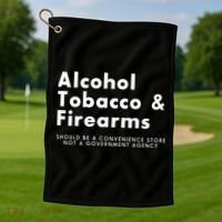 Funny Conservative Gun Rights Second Amendment Golf Towel thumb 1