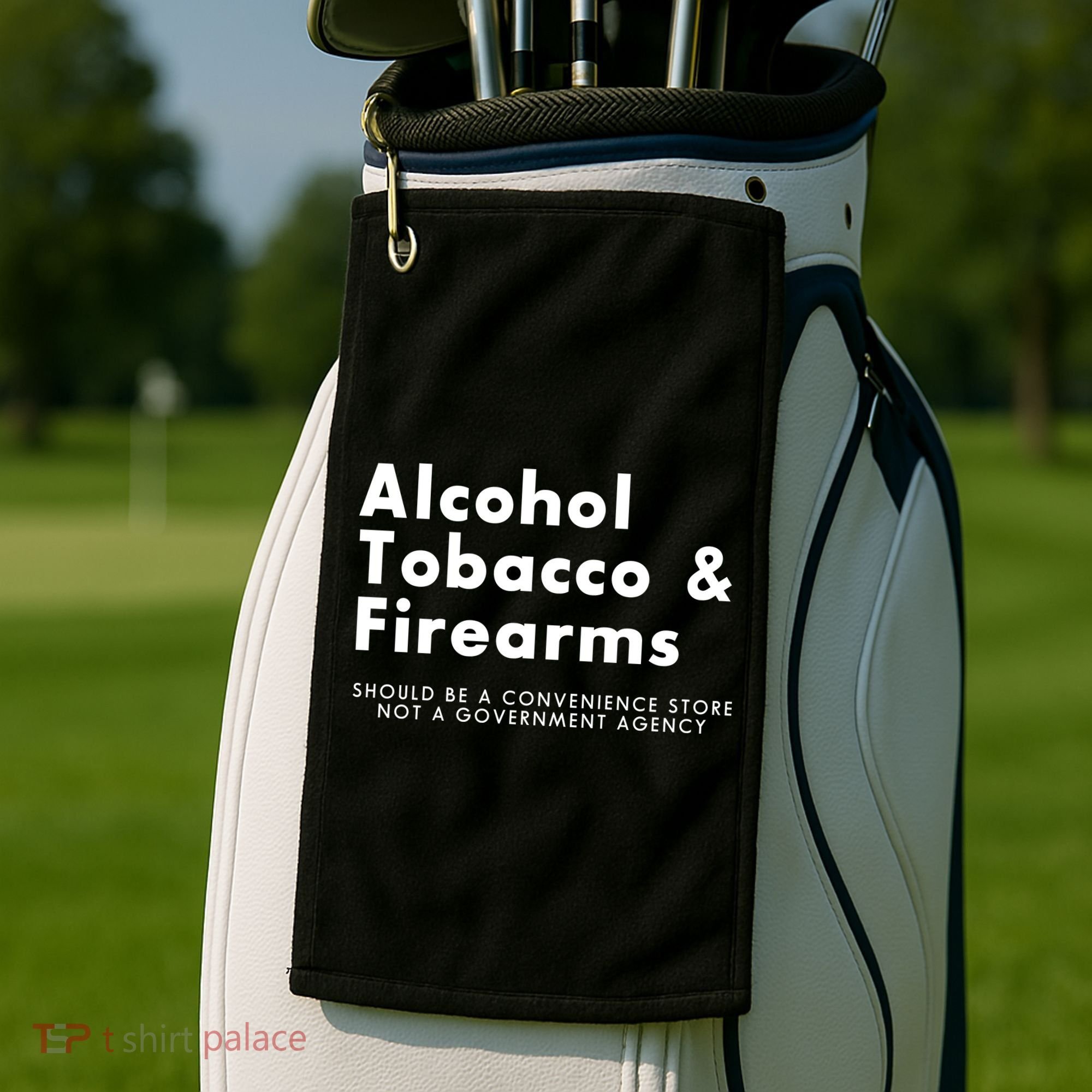 Funny Conservative Gun Rights Second Amendment Golf Towel
