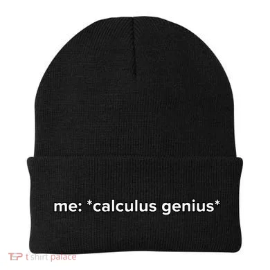 Funny Calculus Genius Meme Math Beanie