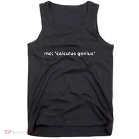 Funny Calculus Genius Meme Math Tank Top thumb 0