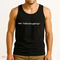 Funny Calculus Genius Meme Math Tank Top thumb 3