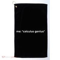 Funny Calculus Genius Meme Math Golf Towel thumb 0