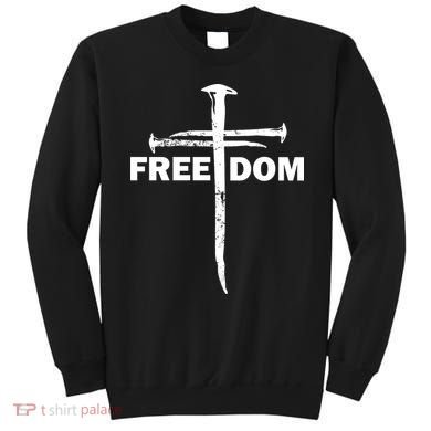 Freedom Cross Gift For Christians Sweatshirt