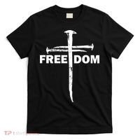 Freedom Cross Gift For Christians T-Shirt thumb 0