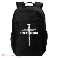 Freedom Cross Gift For Christians Backpack thumb 0