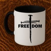 Freedom Cross Gift For Christians Coffee Mug thumb 2