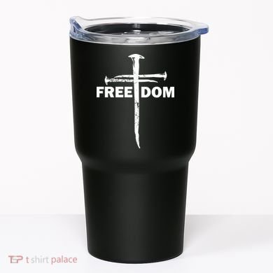 Freedom Cross Gift For Christians Tumbler