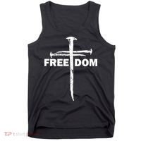Freedom Cross Gift For Christians Tank Top thumb 0