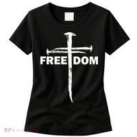 Freedom Cross Gift For Christians Women's T-Shirt thumb 0