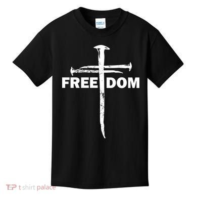 Freedom Cross Gift For Christians Kids T-Shirt