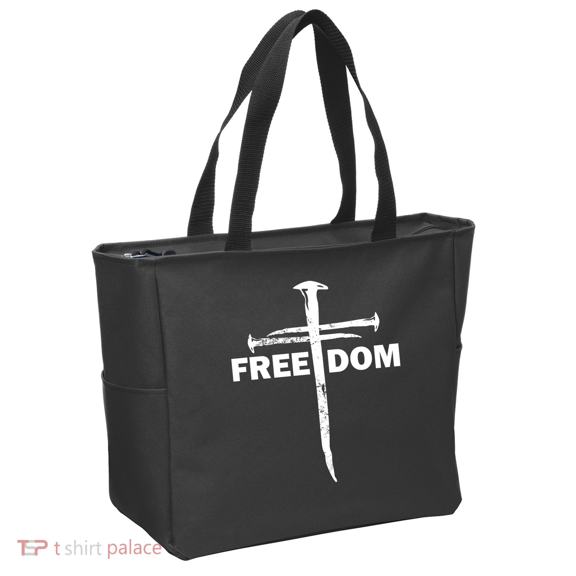 Freedom Cross Gift For Christians Tote Bag