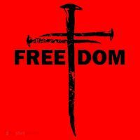 Freedom Cross Gift For Christians Santa Hat thumb 1