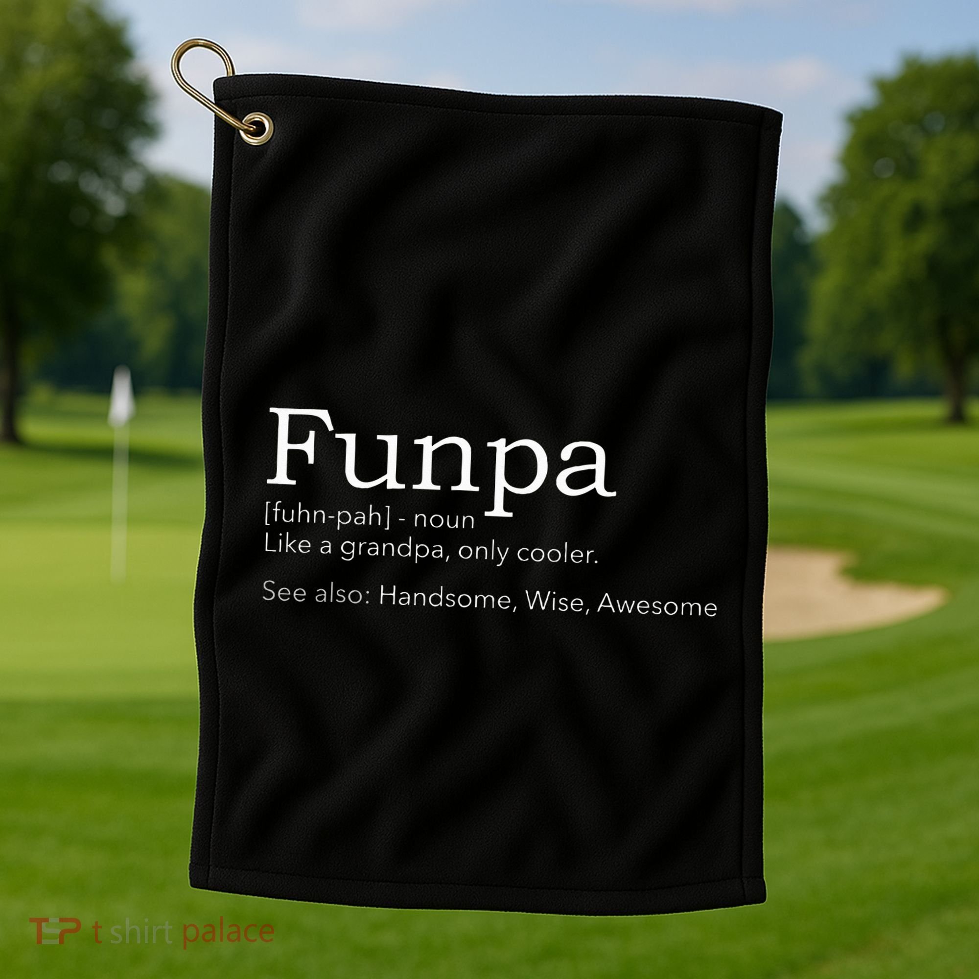 Funpa Cool Grandpa Golf Towel