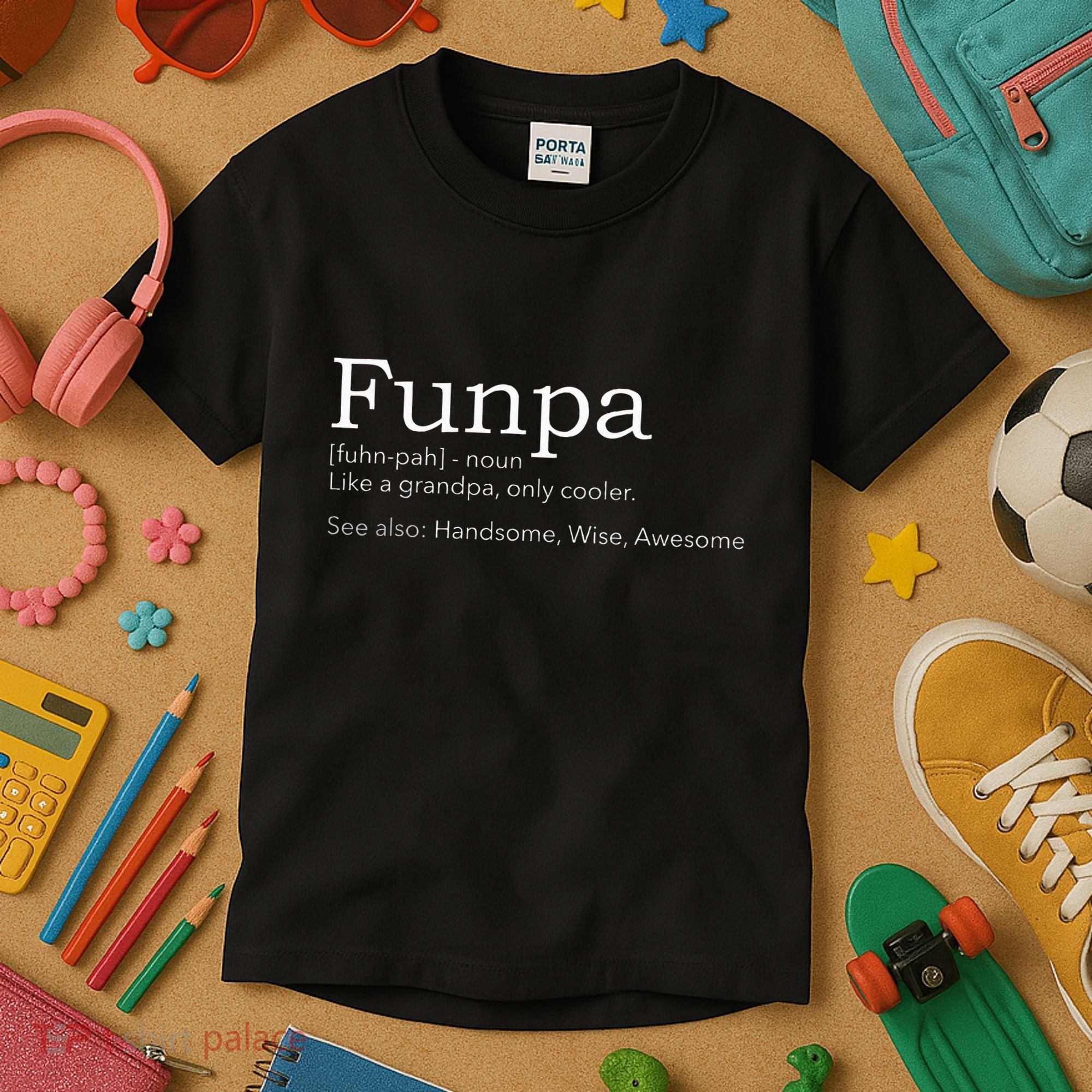 Funpa Cool Grandpa Kids T-Shirt