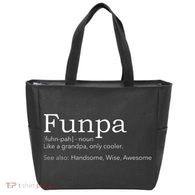 Funpa Cool Grandpa Tote Bag