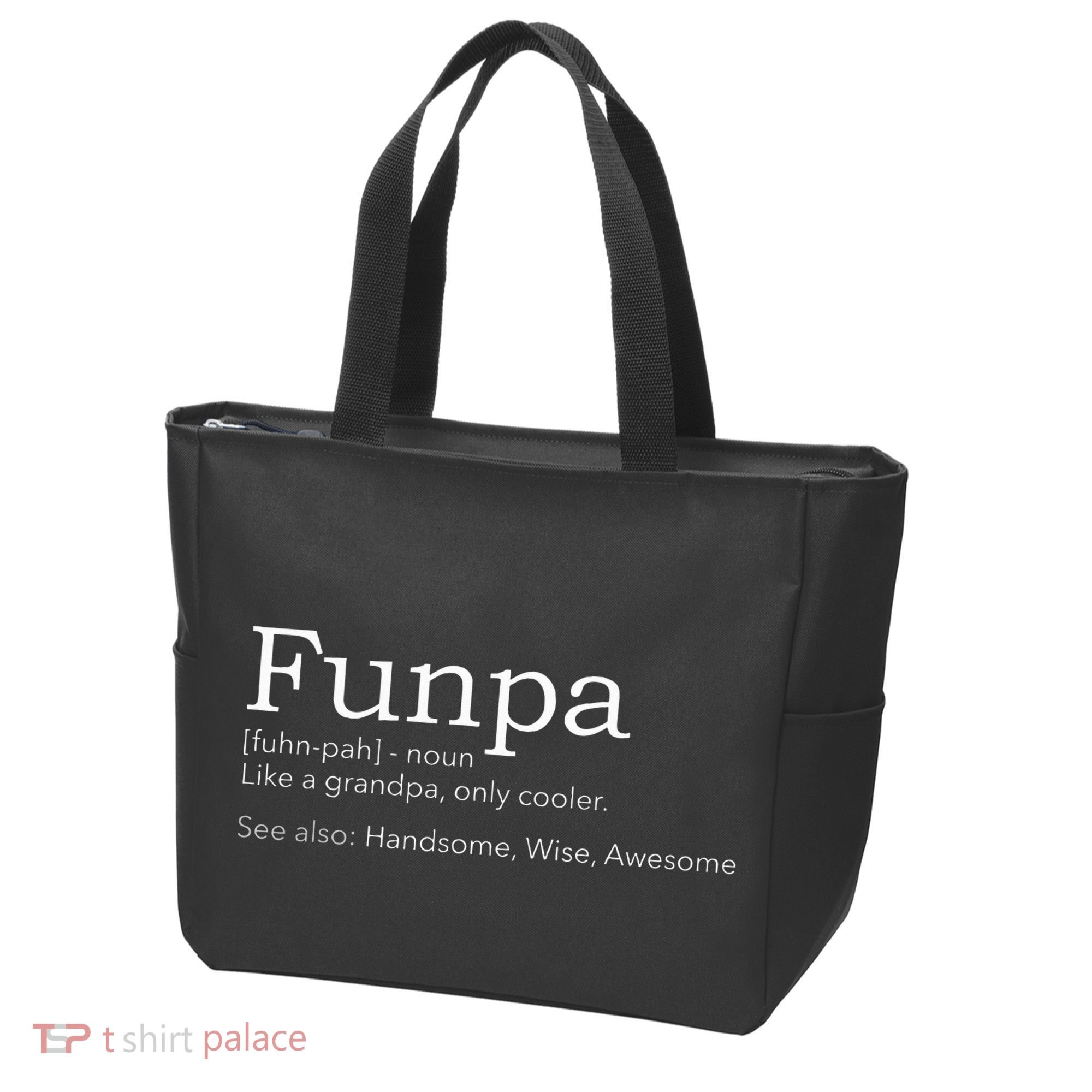 Funpa Cool Grandpa Tote Bag