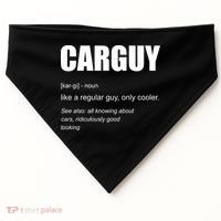 Funny Car Guy Definition USA-Made Doggie Bandana thumb 0