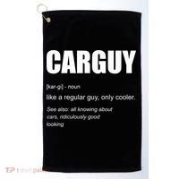 Funny Car Guy Definition Golf Towel thumb 0
