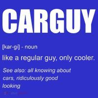 Funny Car Guy Definition Button thumb 1