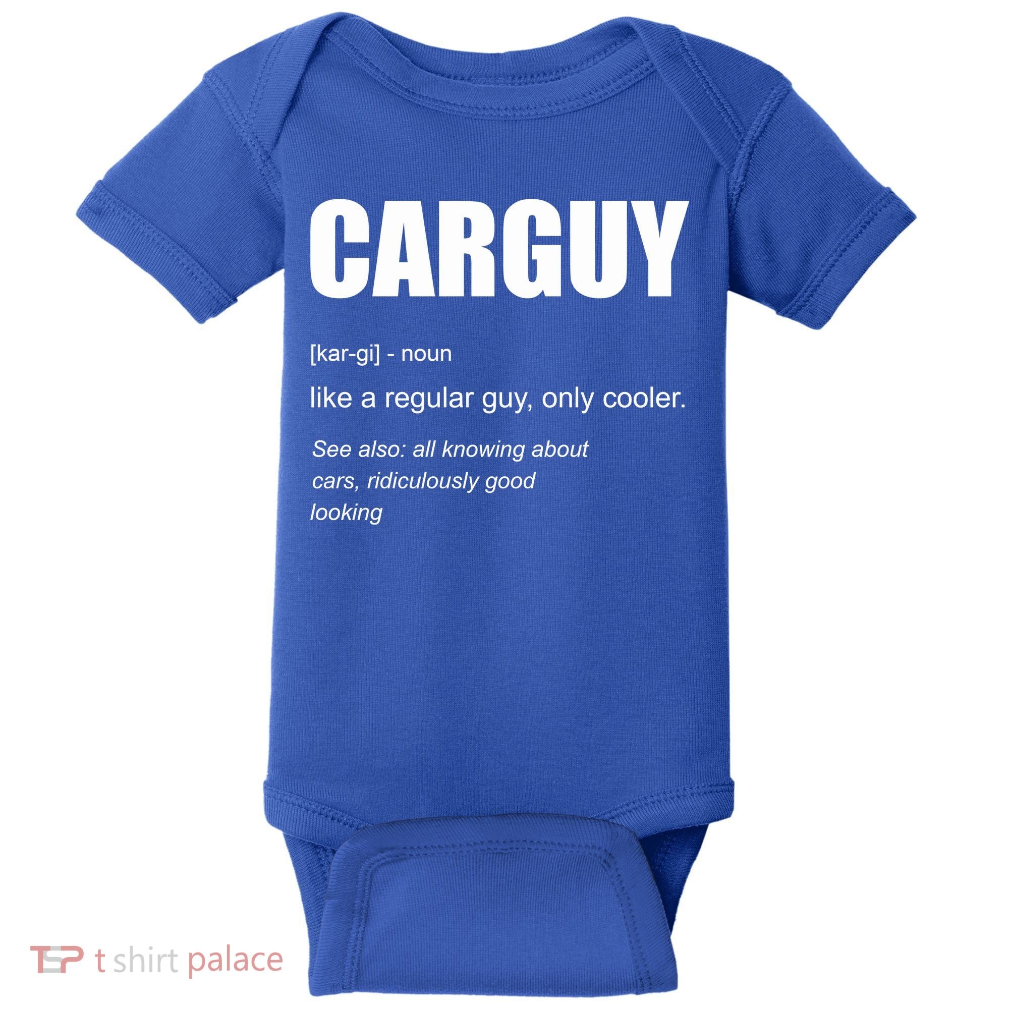 Funny Car Guy Definition Baby Bodysuit