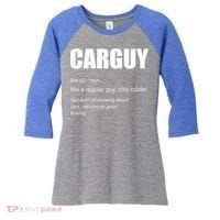 Funny Car Guy Definition Women's Tri-Blend 3/4-Sleeve Raglan Shirt thumb 0