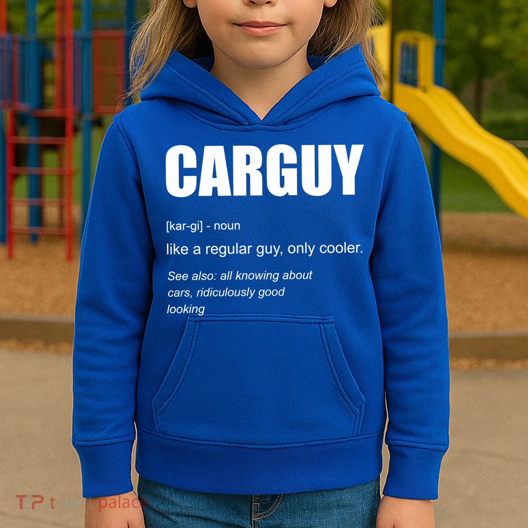 Funny Car Guy Definition Kids Hoodie
