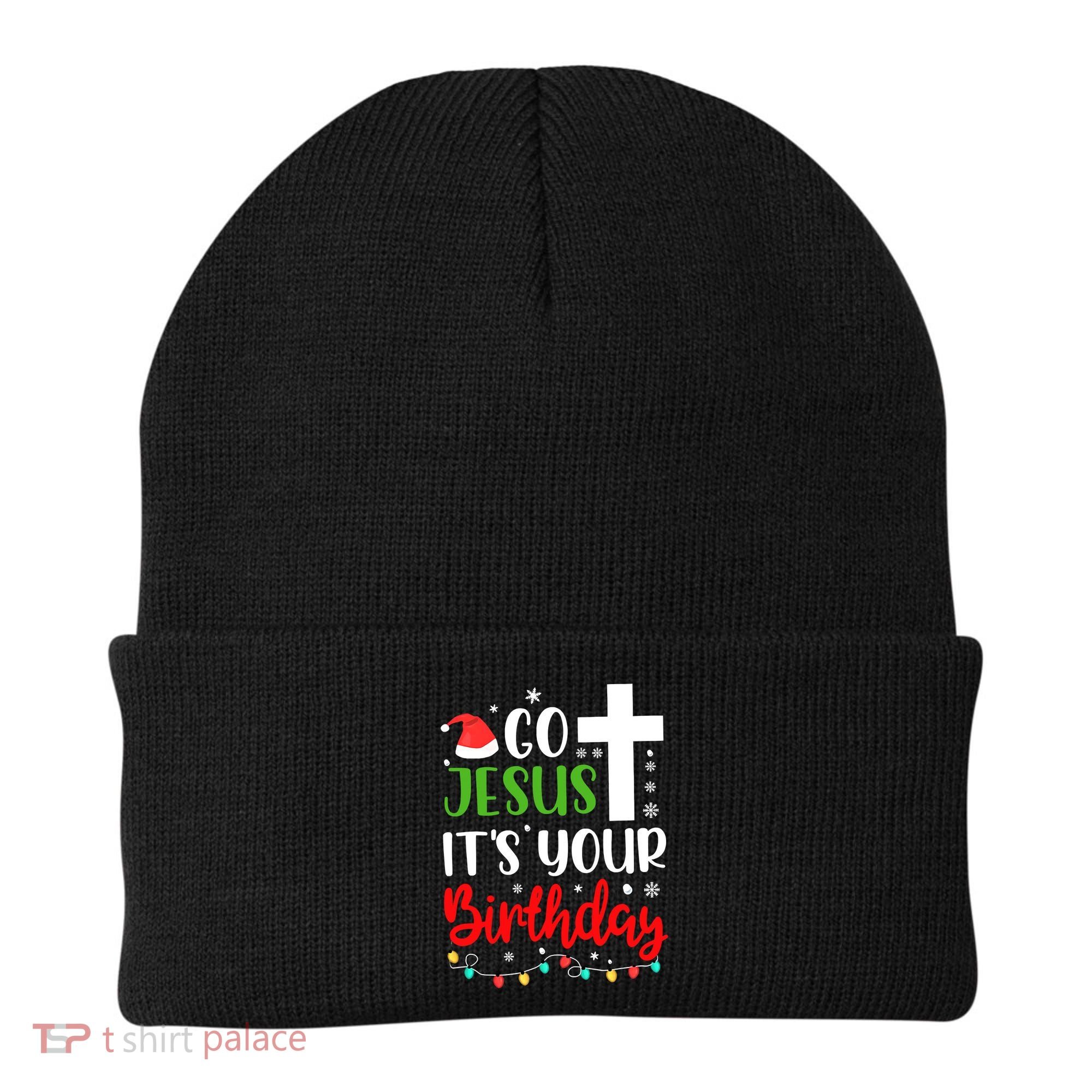 Funny Christian Go Jesus It's Your Birthday Christmas Beanie