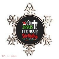 Funny Christian Go Jesus It's Your Birthday Christmas Ornament thumb 0