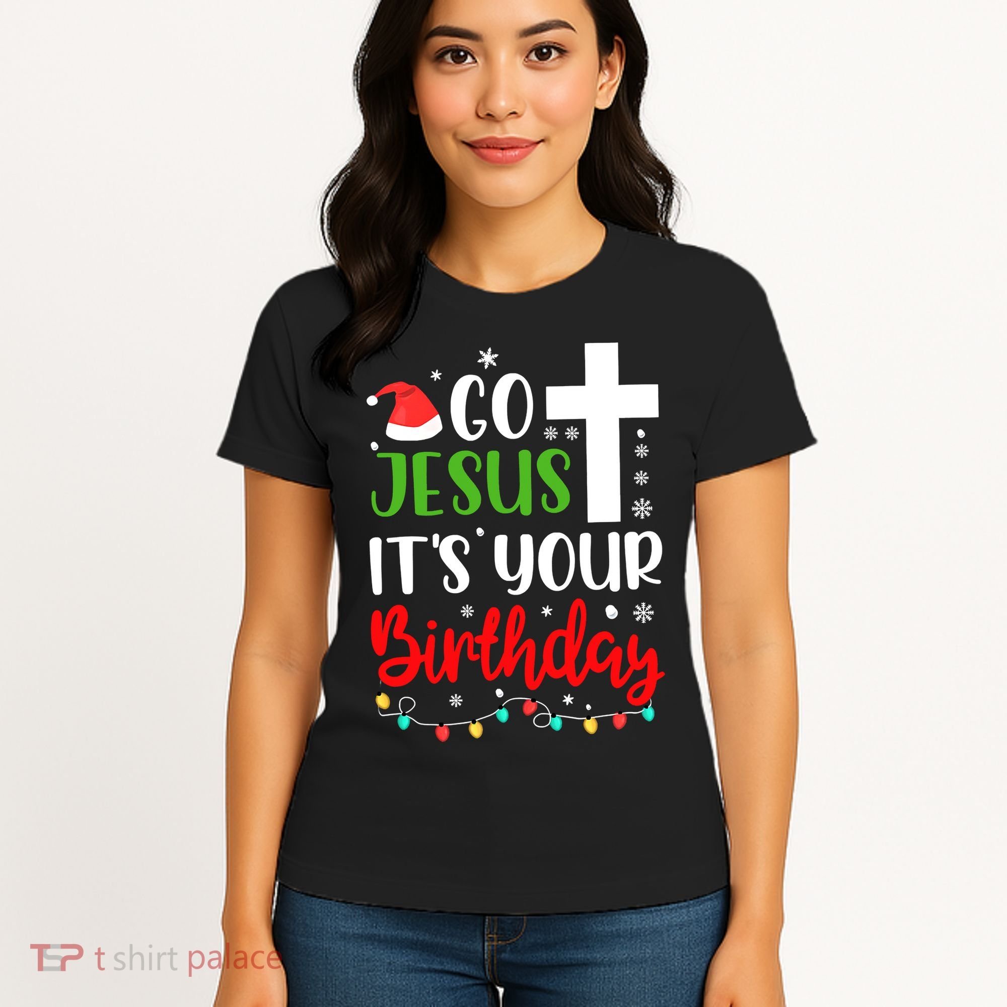 Funny Christian Go Jesus It's Your Birthday Christmas Women's T-Shirt