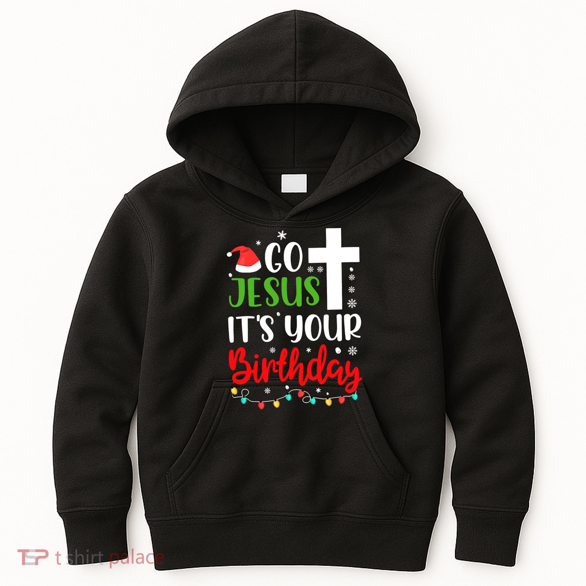 Funny Christian Go Jesus It's Your Birthday Christmas Kids Hoodie