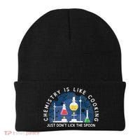 Funny Chemist Gifts Chemistry Is Like Cooking Science Nerd Beanie thumb 0