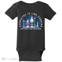 Funny Chemist Gifts Chemistry Is Like Cooking Science Nerd Baby Bodysuit thumb 0