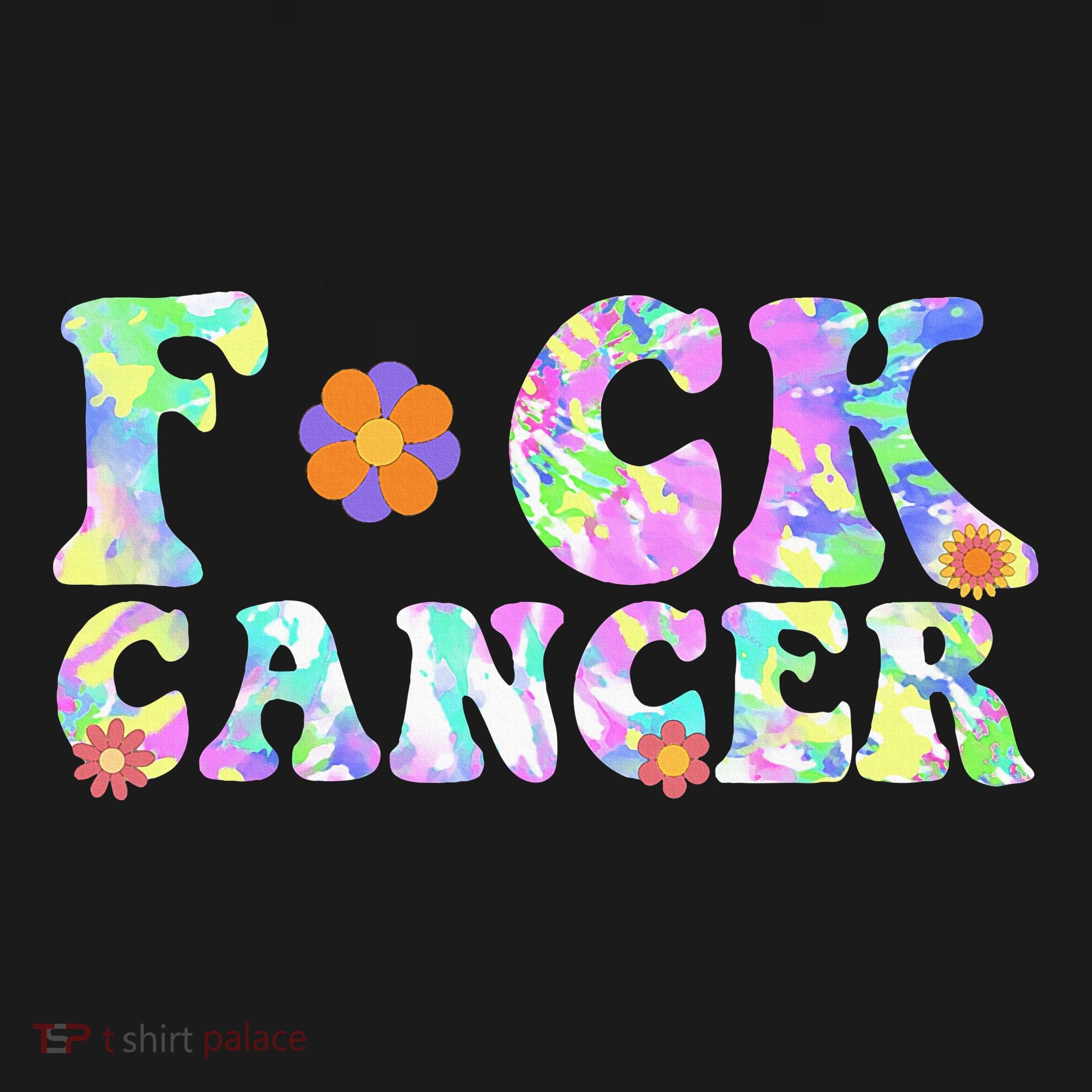Fuck Cancer Groovy Tie Dye All Cancer Awareness Long Sleeve Shirt