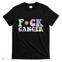 Fuck Cancer Groovy Tie Dye All Cancer Awareness T-Shirt thumb 0