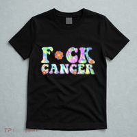 Fuck Cancer Groovy Tie Dye All Cancer Awareness T-Shirt thumb 5