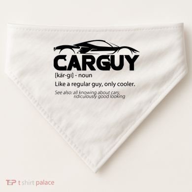 Funny Car Guy Gift Car Guy Definition USA-Made Doggie Bandana