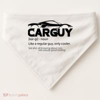 Funny Car Guy Gift Car Guy Definition USA-Made Doggie Bandana thumb 0