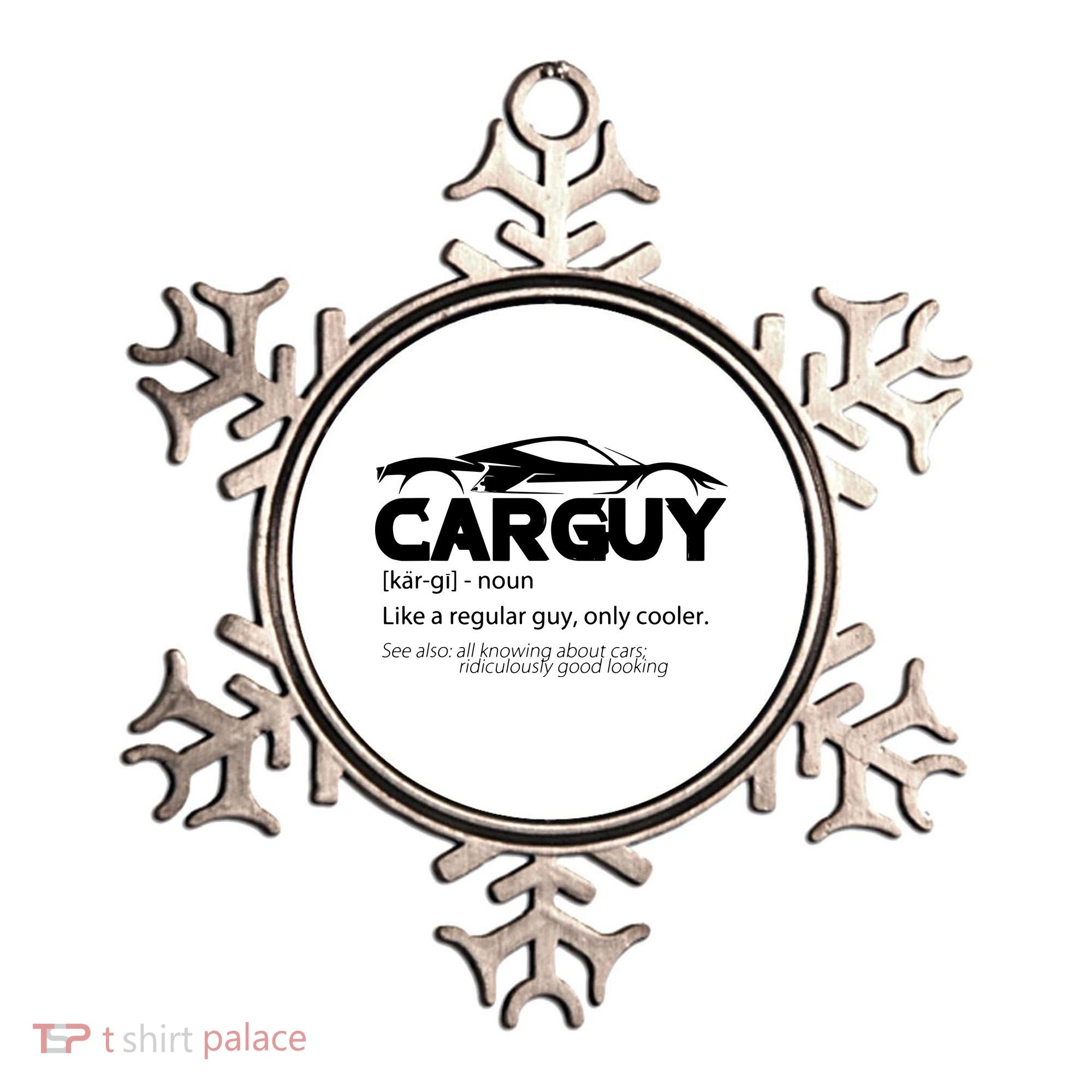 Funny Car Guy Gift Car Guy Definition Ornament