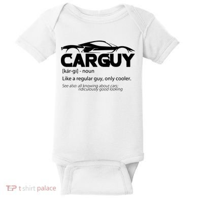 Funny Car Guy Gift Car Guy Definition Baby Bodysuit