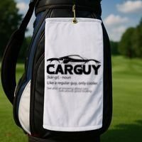 Funny Car Guy Gift Car Guy Definition Golf Towel thumb 2