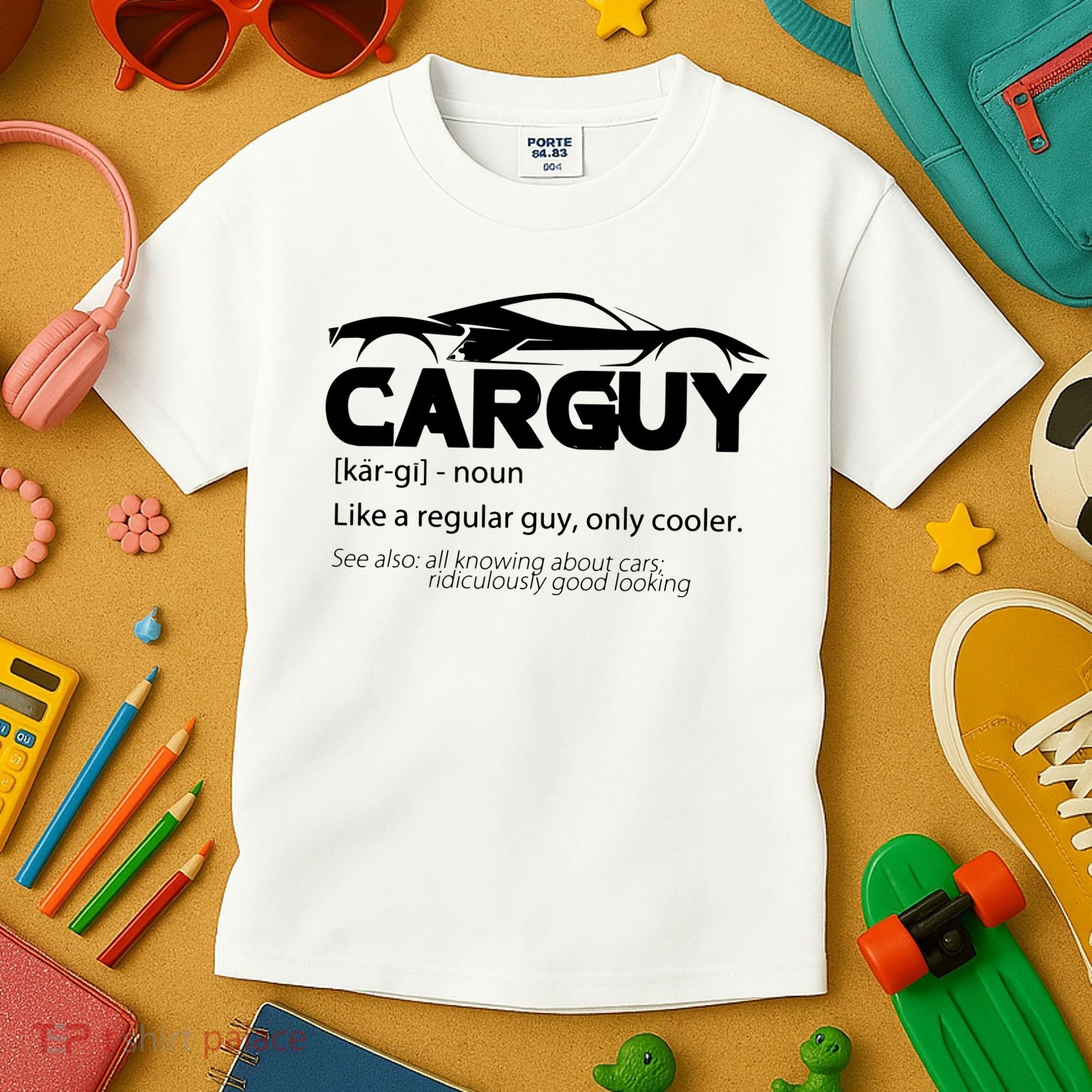 Funny Car Guy Gift Car Guy Definition Kids T-Shirt