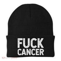 Fuck Cancer Gift Cancer Awareness Gift For And Beanie thumb 0