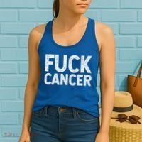 Fuck Cancer Gift Cancer Awareness Gift For And Women's Tank Top thumb 2