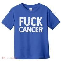 Fuck Cancer Gift Cancer Awareness Gift For And Toddler T-Shirt thumb 0