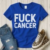 Fuck Cancer Gift Cancer Awareness Gift For And Women's T-Shirt thumb 3