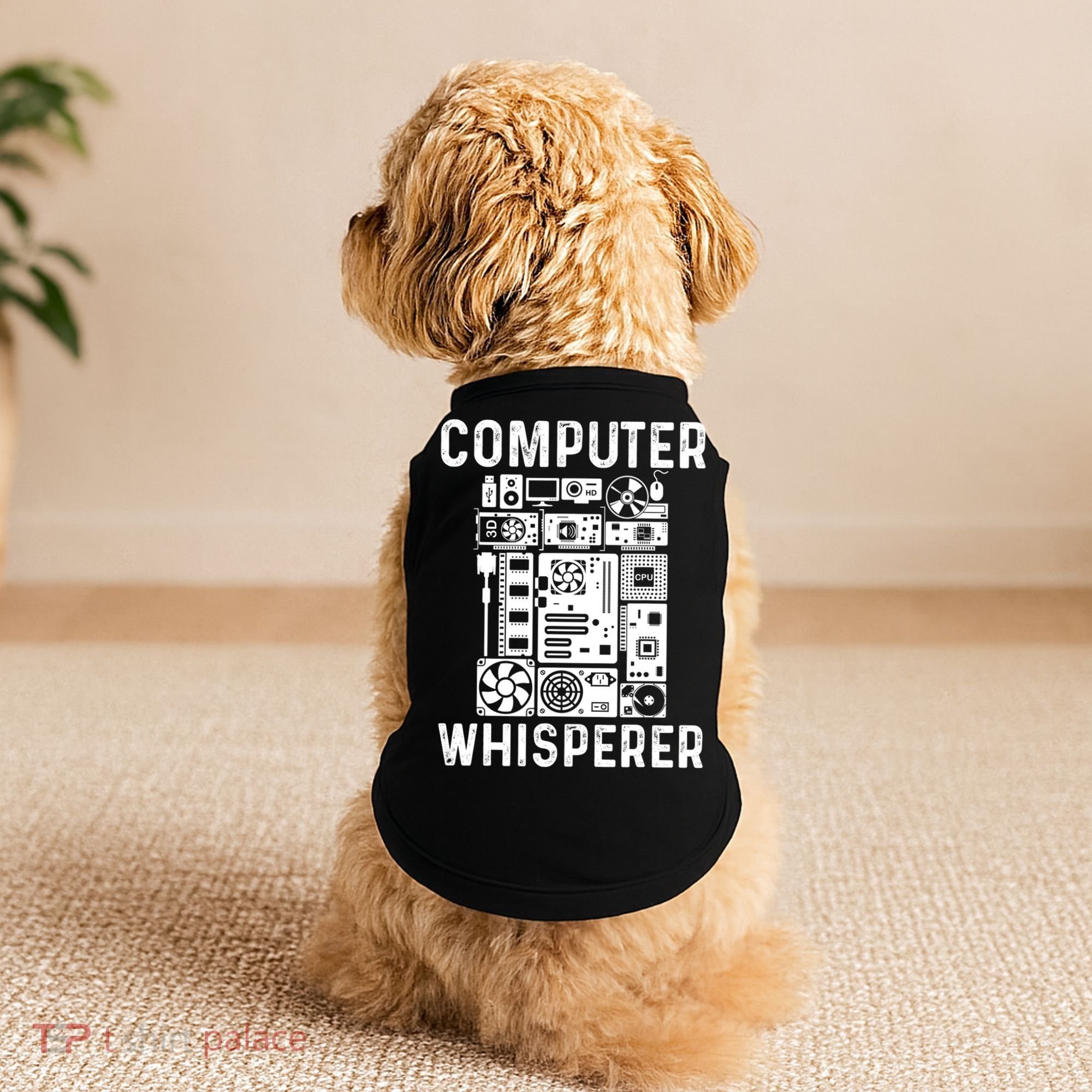 Funny Computer Geek Tech Nerd Gift Cool Support Cute Gift Doggie Tank